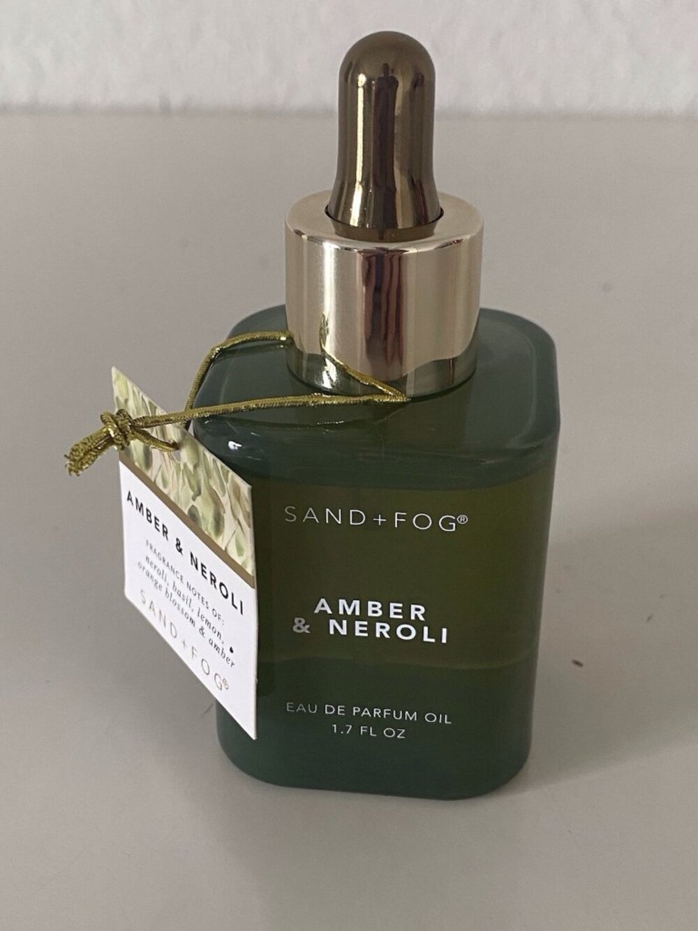 Sand + Fog Eau De Parfum Oil 1.7 fl oz Amber Neroli Basil Lemon Orange Blossom